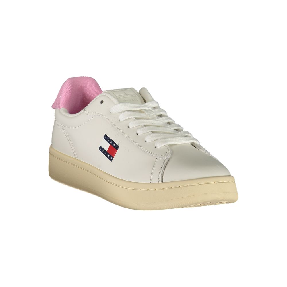 Tommy Hilfiger Bianco Polyurethane Women Sneaker - Image 2
