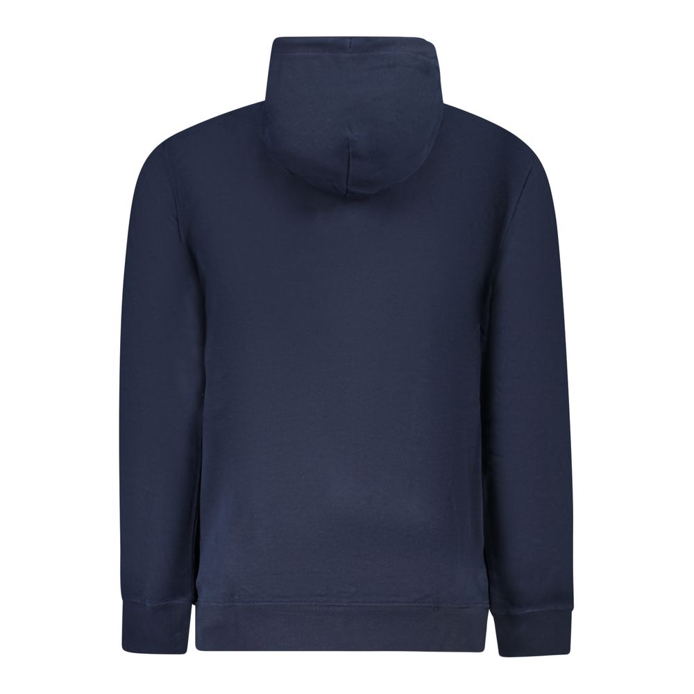 Tommy Hilfiger Blue Cotton Men's Hoodie - Image 2
