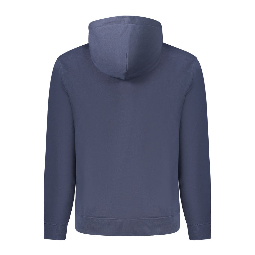 Tommy Hilfiger Blue Cotton Men's Hoodie Sweatshirt - Image 2