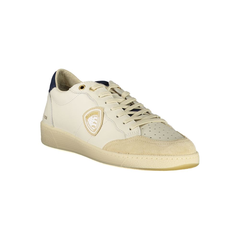 Blauer White Polyurethane Men Sneaker - Image 2