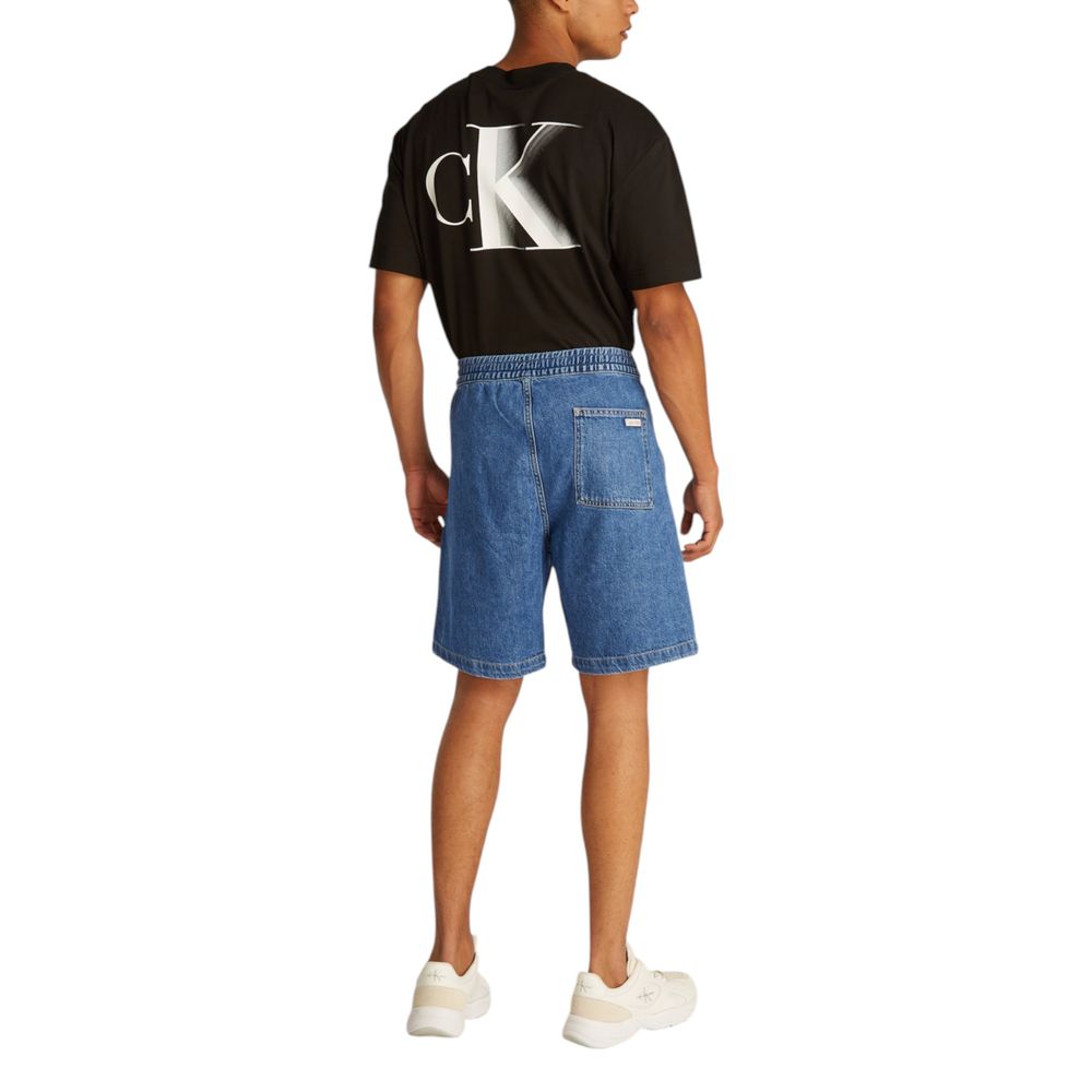 Calvin Klein Jeans Blue Cotton Bermuda Shorts - Image 2