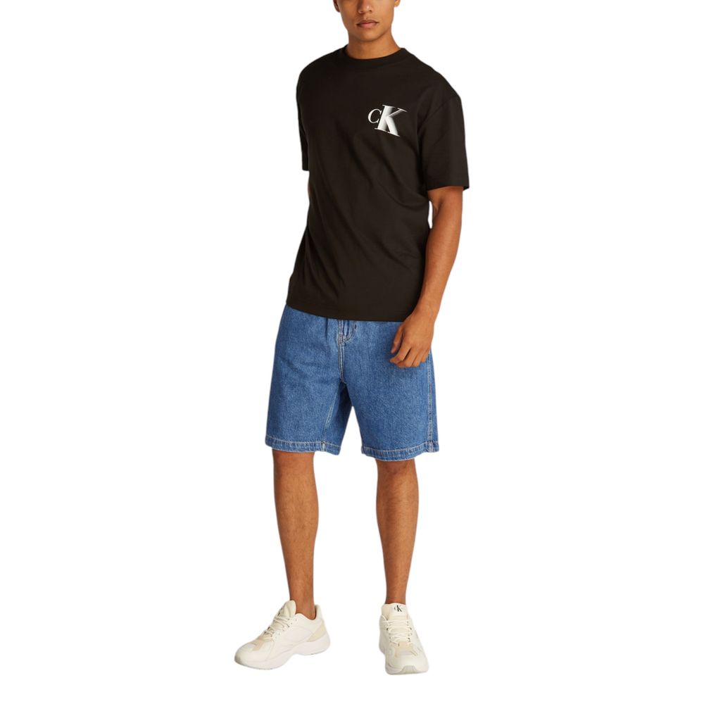 Calvin Klein Jeans Blue Cotton Bermuda Shorts - Image 3
