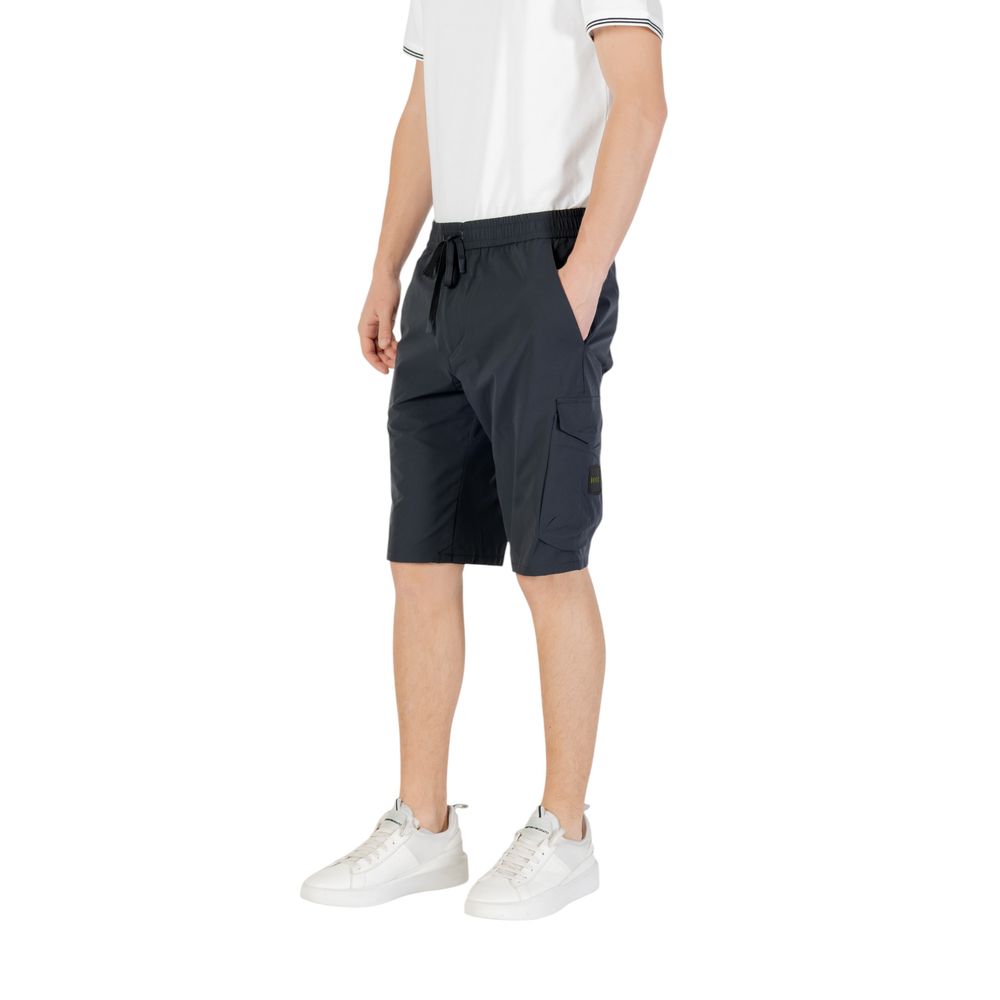 Hugo Boss Blue Polyester Bermuda Shorts - Image 3