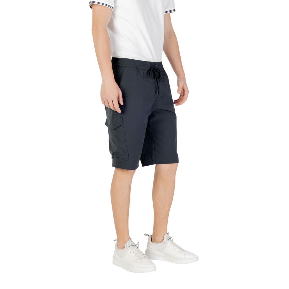 Hugo Boss Blue Polyester Bermuda Shorts - Image 4