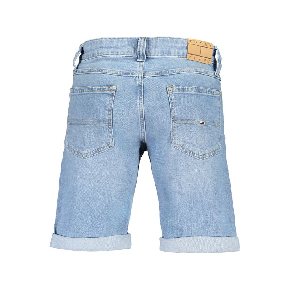 Tommy Hilfiger Azzurro Cotton Mens Short - Image 2