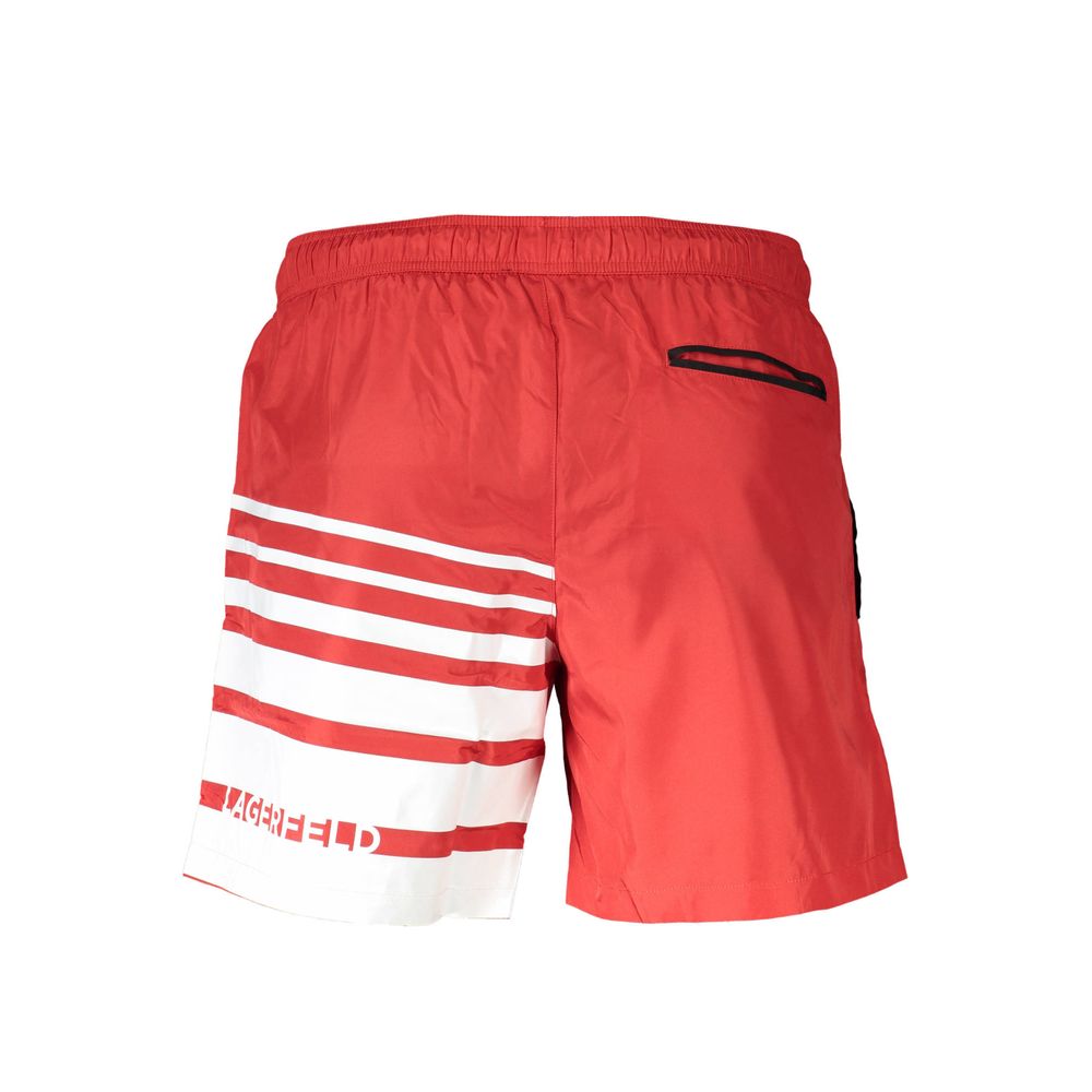 Karl Lagerfeld Rosso Poliestere Men's Swim Boxer - Image 2