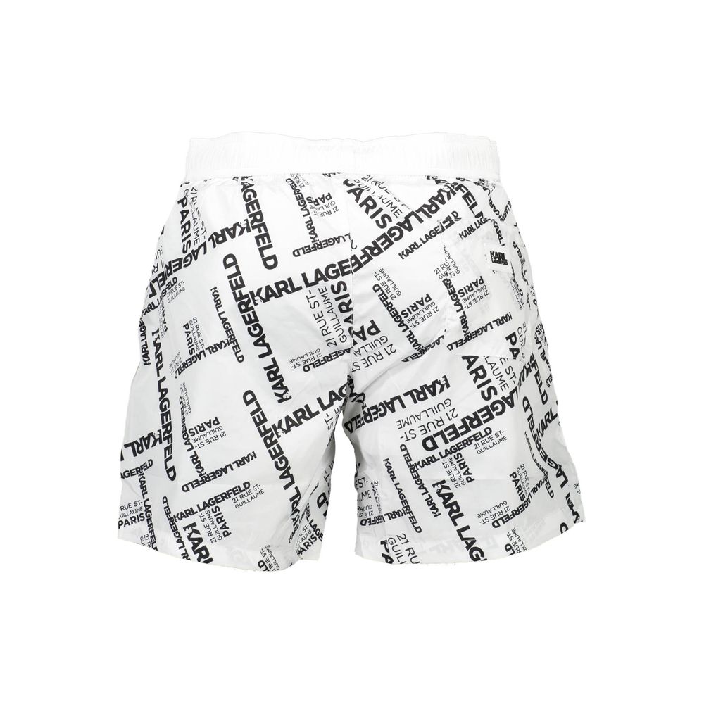 Karl Lagerfeld White Polyester Men's Swim Boxer - Image 2