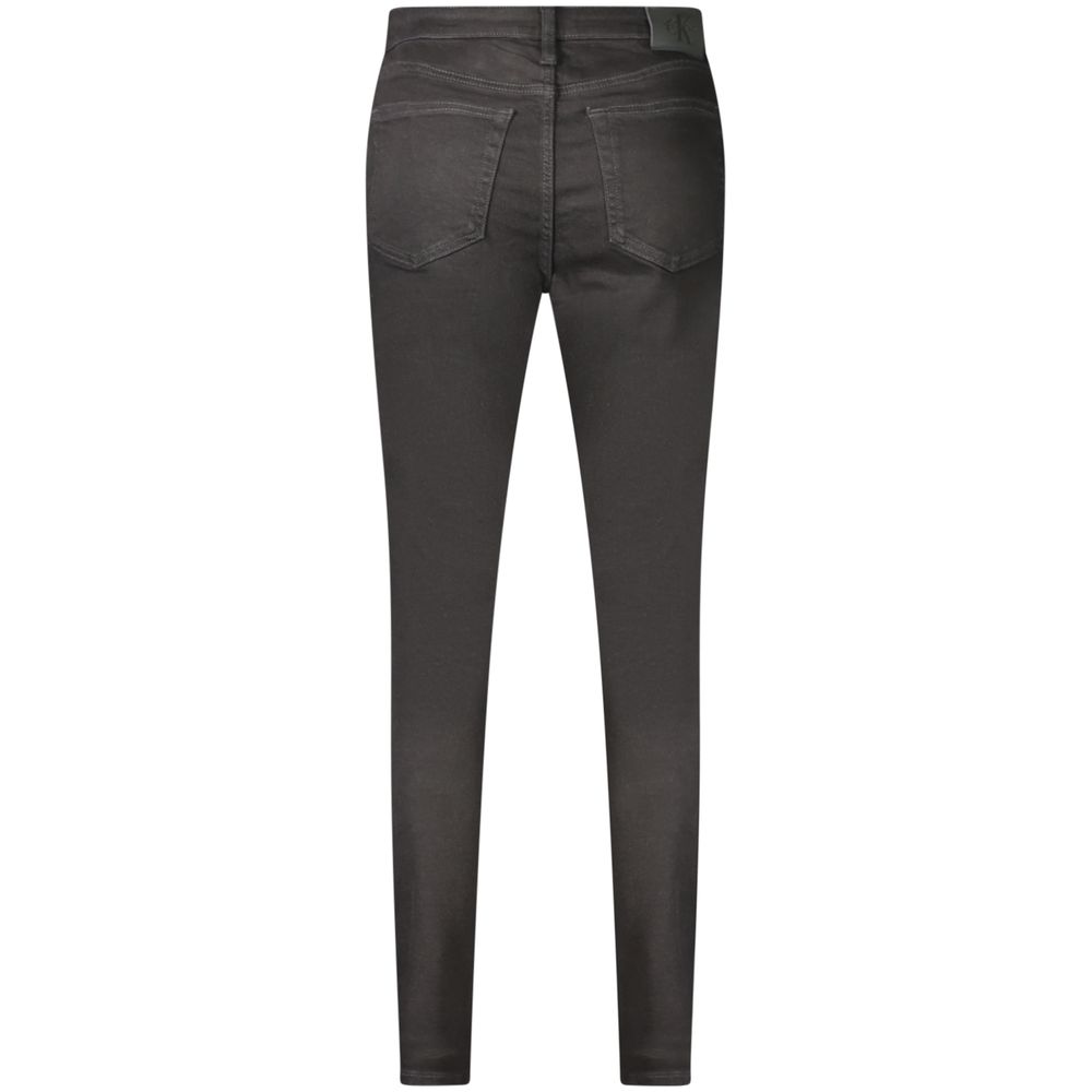 Calvin Klein Black Cotton Women's Jeans - Image 2