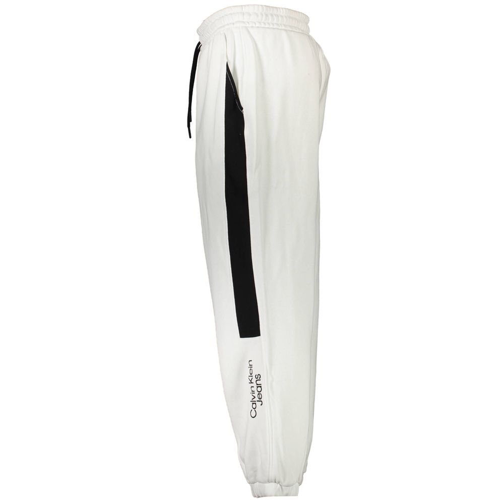 Calvin Klein White Cotton Men's Sweatpant - Image 2