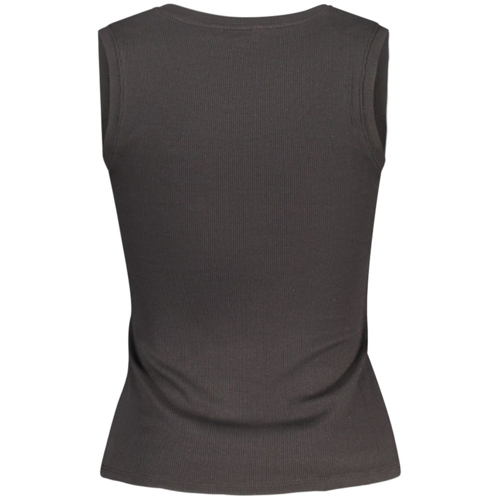 Tommy Hilfiger Black Cotton Women Tank Top - Image 2