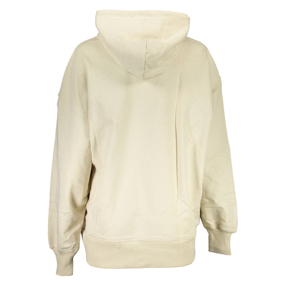 Calvin Klein Beige Recycled Cotton Women Hoodie - Image 2