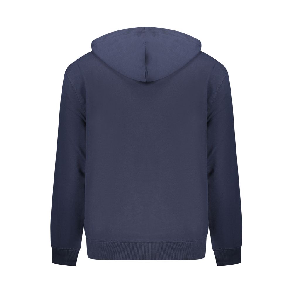 Calvin Klein Blu Cotton Men Sweatshirt - Image 2
