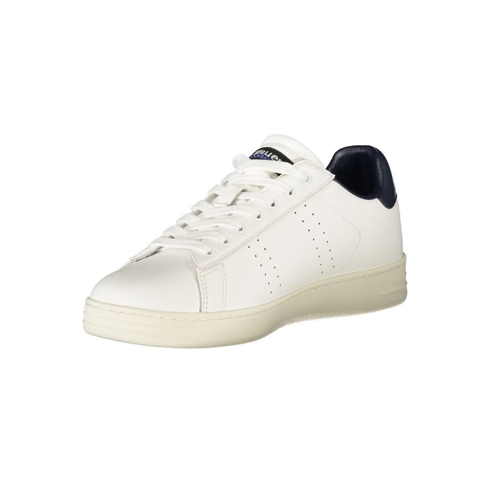 Blauer White Polyurethane Men's Sneaker - Image 3