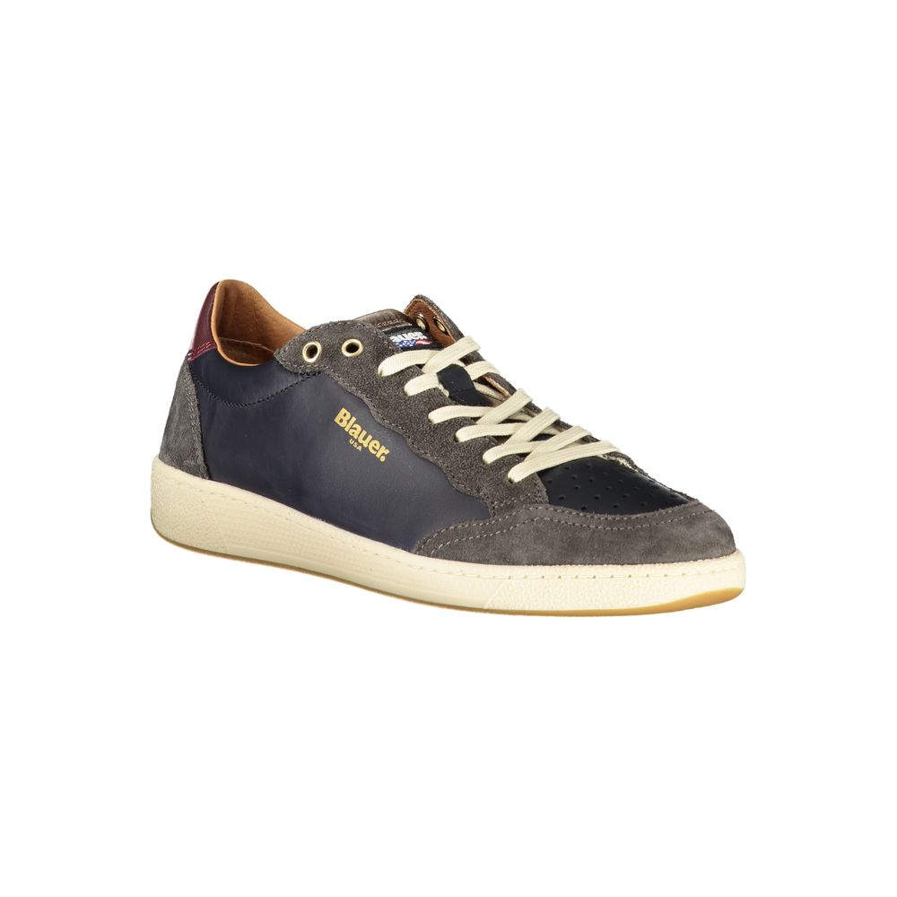Blauer Blue Leather Men Sneaker - Image 2
