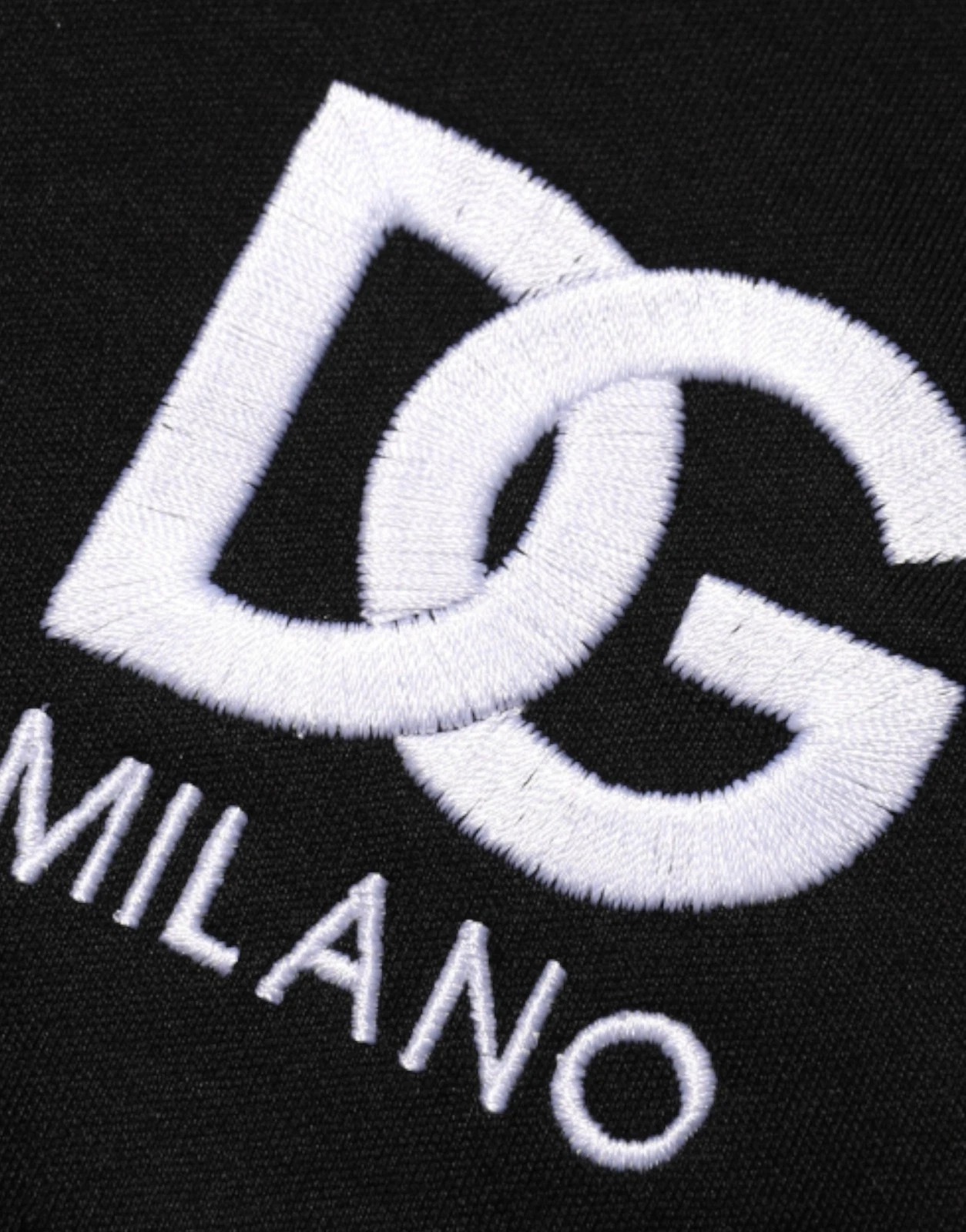 Dolce & Gabbana Black Cotton DG Logo Embroidery Top T-shirt
