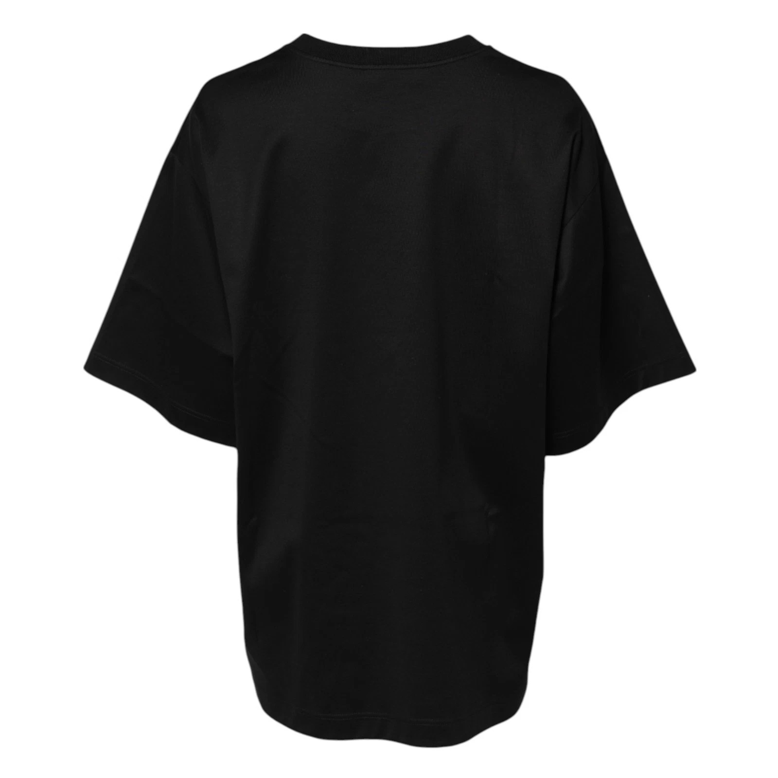 Dolce & Gabbana Black Cotton DG Logo Embroidery Top T-shirt - Image 3