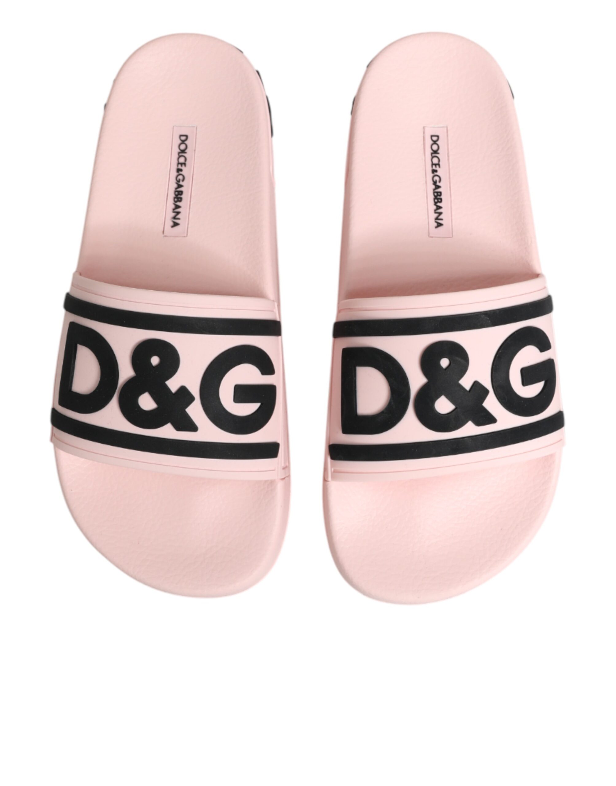 Dolce & Gabbana Pink Rubber Slides Sandals Beachwear Shoes - Image 7