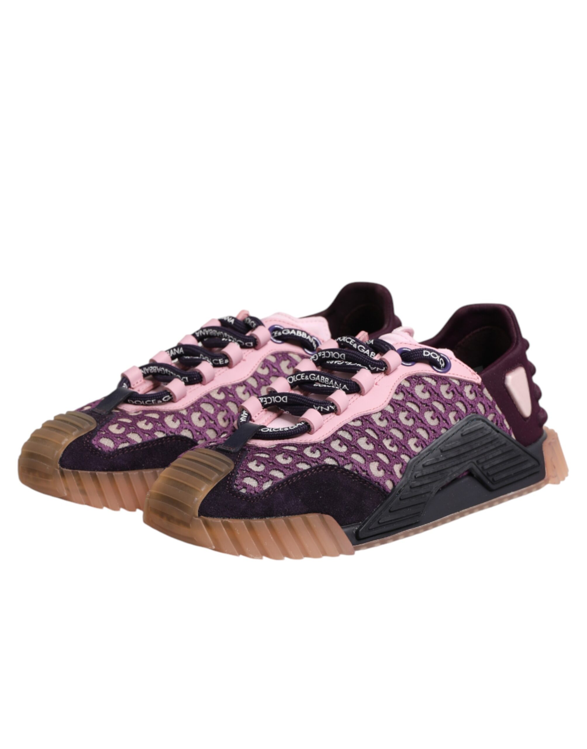 Dolce & Gabbana Multicolor Logo Low Top NS1 Sneakers Shoes - Image 3