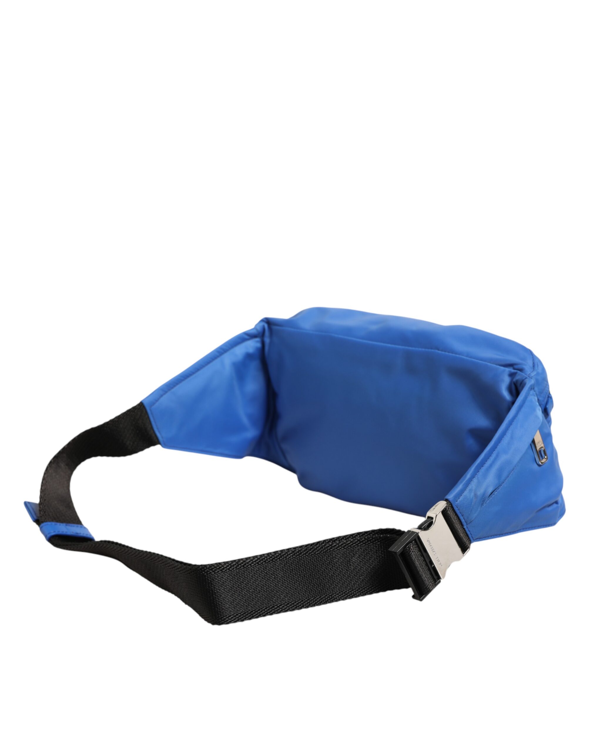 Dolce & Gabbana Blue Logo Plaque Nylon Waist Fanny Pack Men's Borse Bag - Image 5