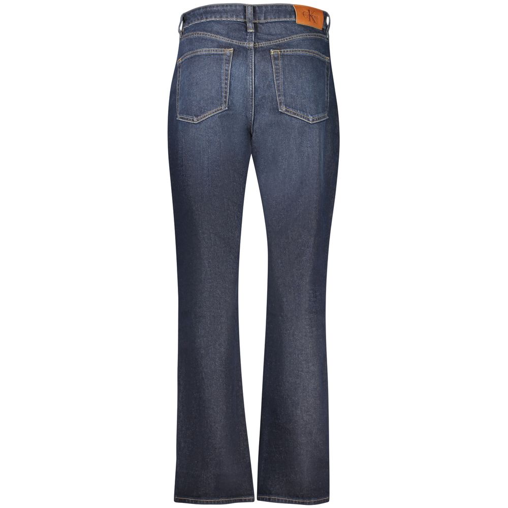Calvin Klein Blue Cotton Women's High-Rise Jeans - Image 2