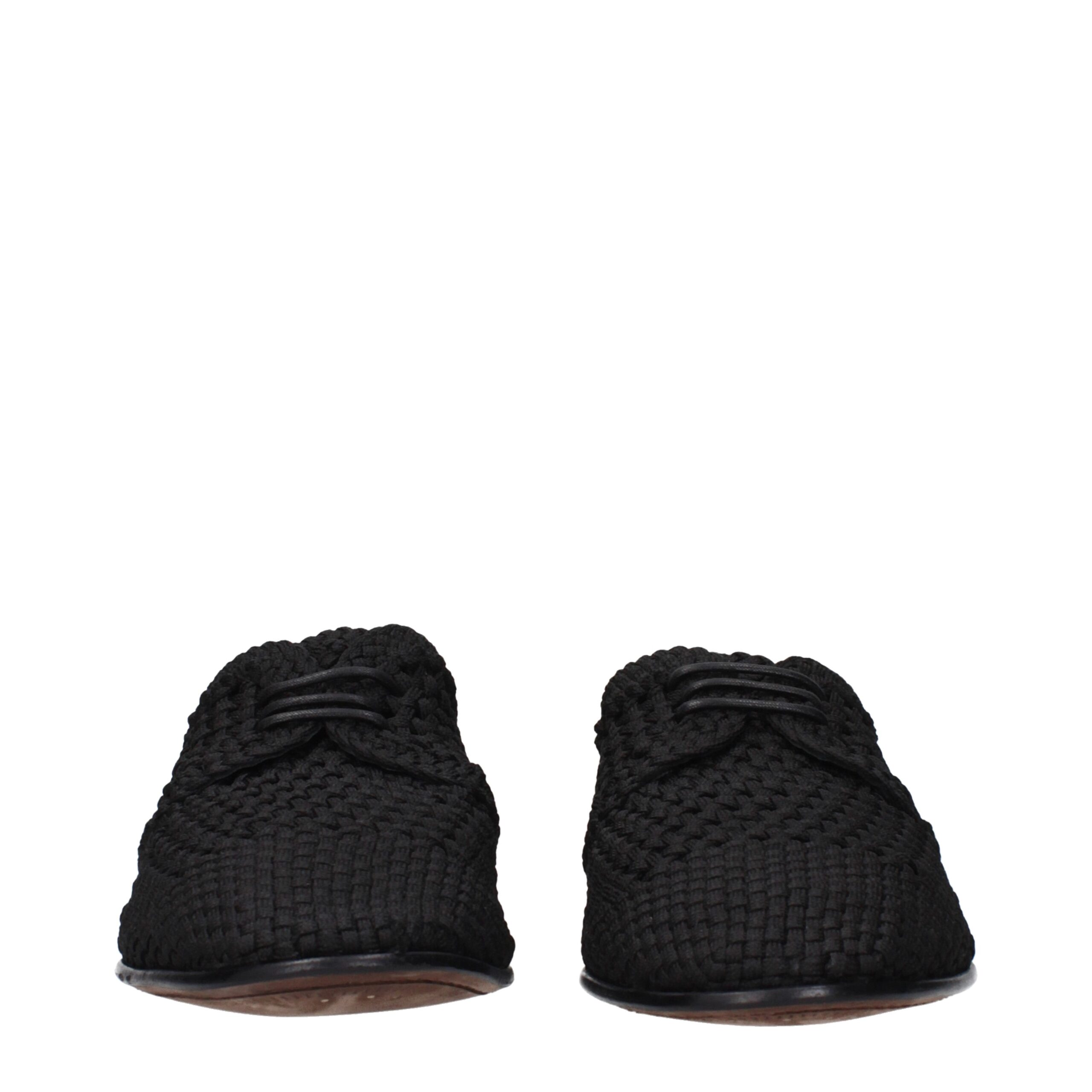 Dolce & Gabbana Black Fabric Oxfords And Derbies - Image 3