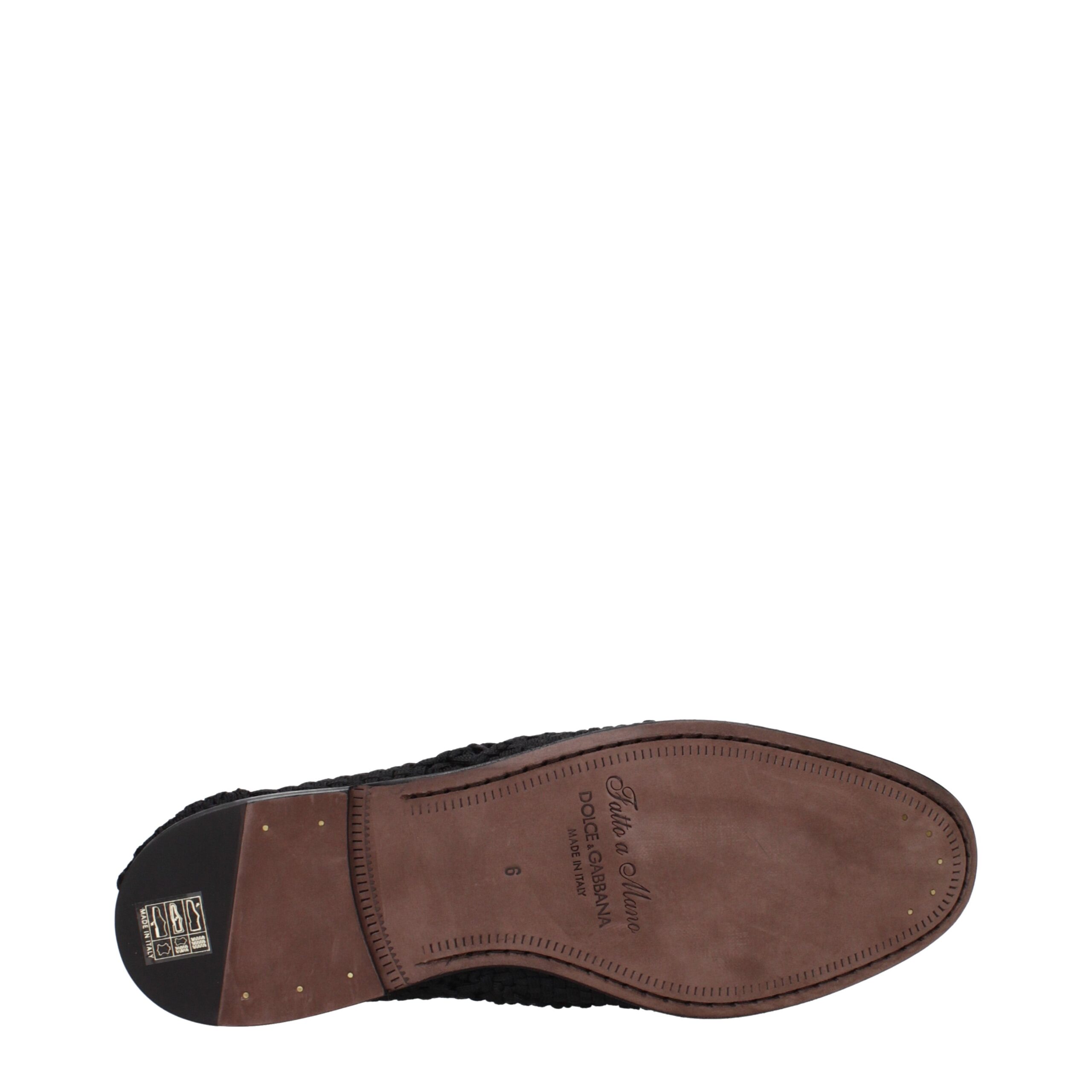 Dolce & Gabbana Black Fabric Oxfords And Derbies - Image 5