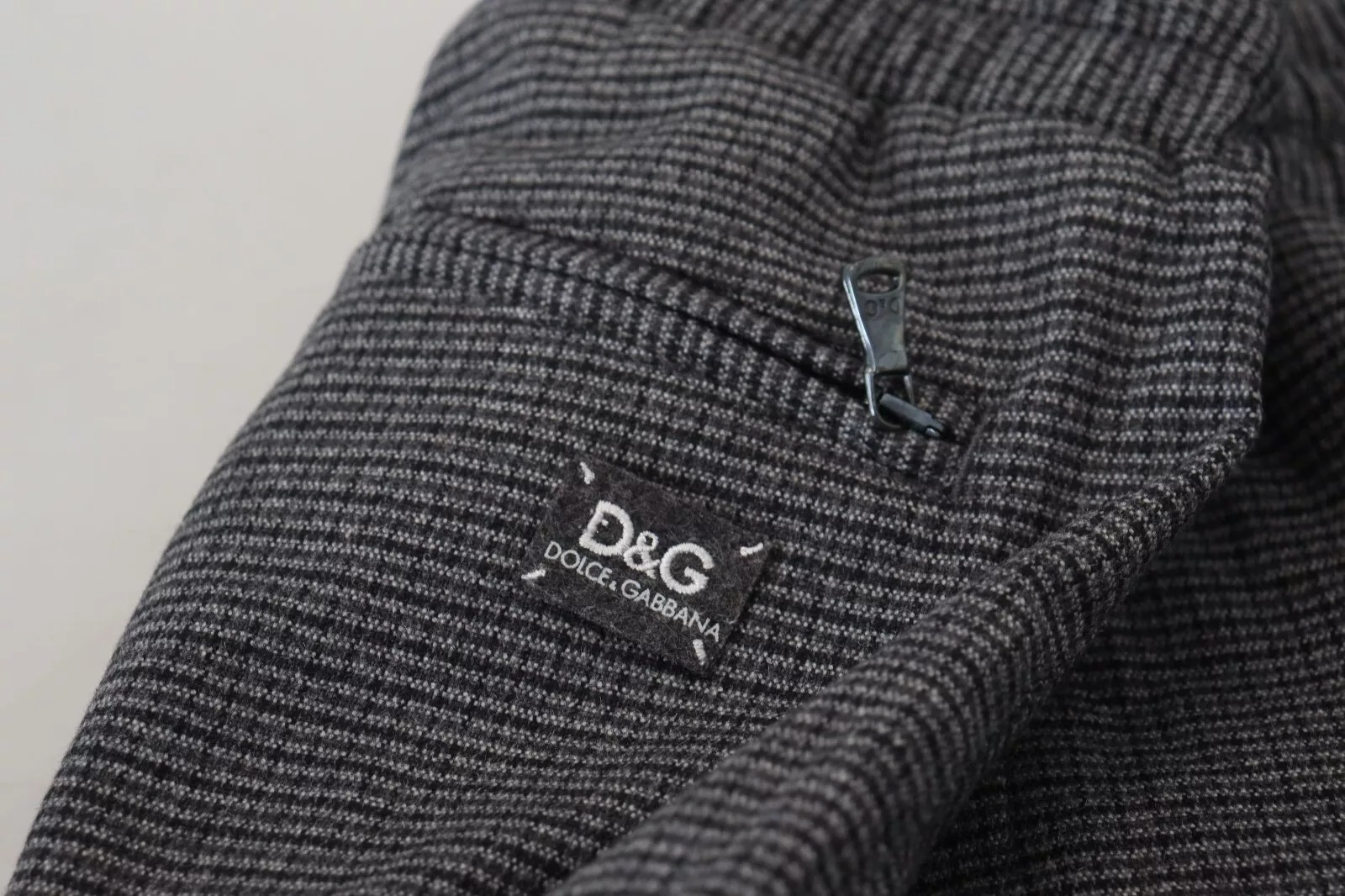 Dolce & Gabbana Gray Striped Wool Skinny Trouser Pants - Image 7