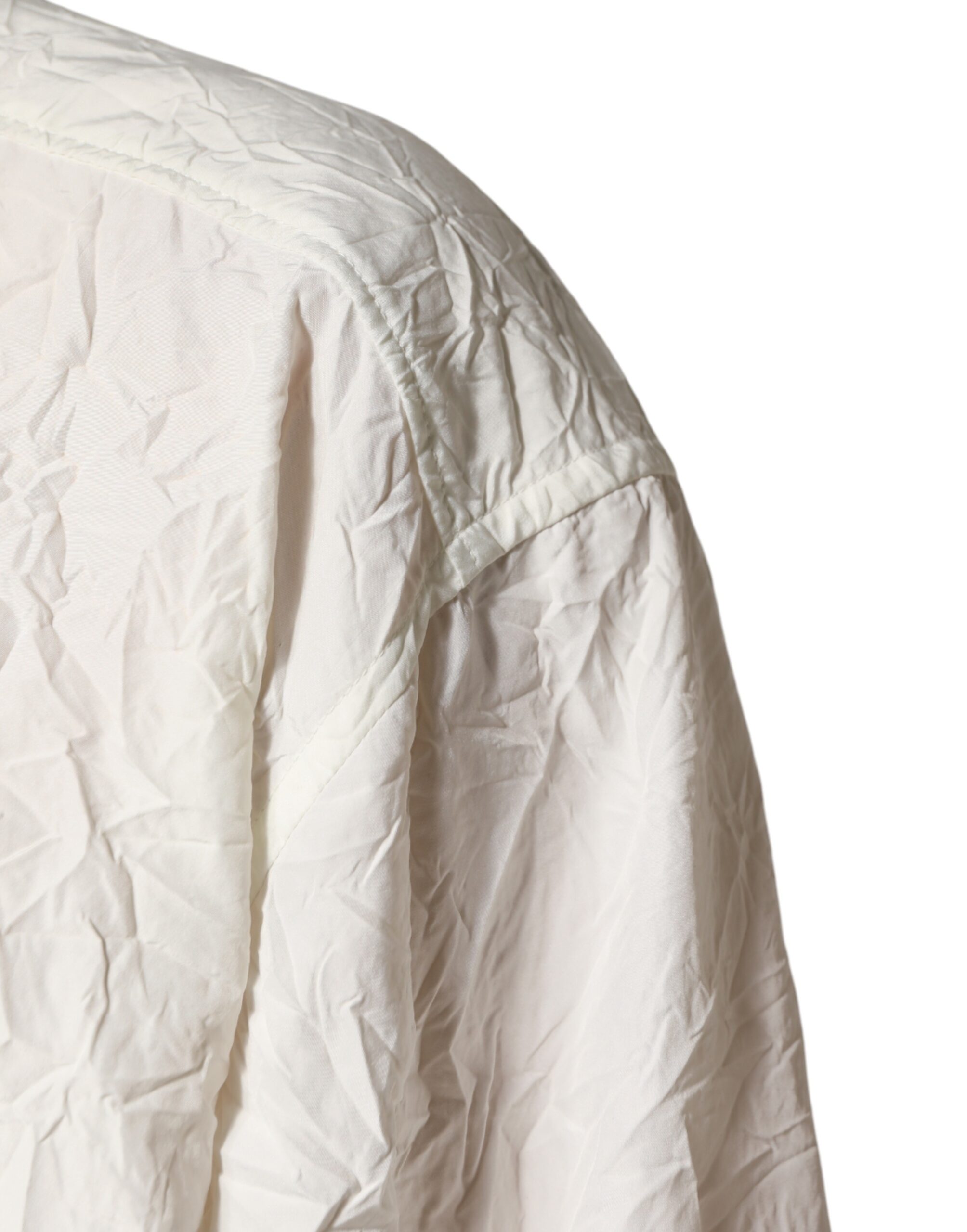 Dolce & Gabbana White Cotton Men Long Sleeves Men Shirt - Image 6