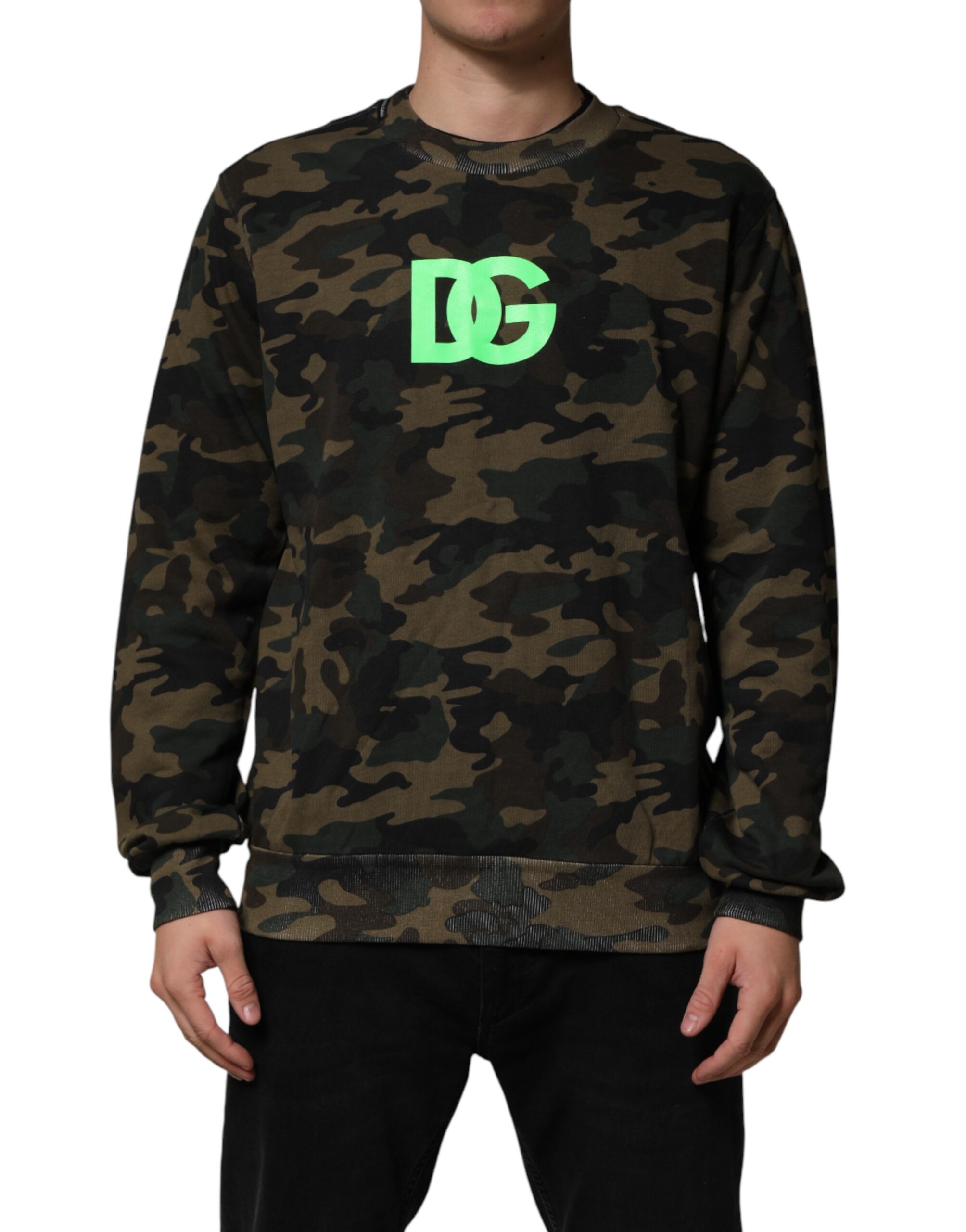 Dolce & Gabbana Multicolor Camouflage Men Sweatshirt Sweater - Image 2