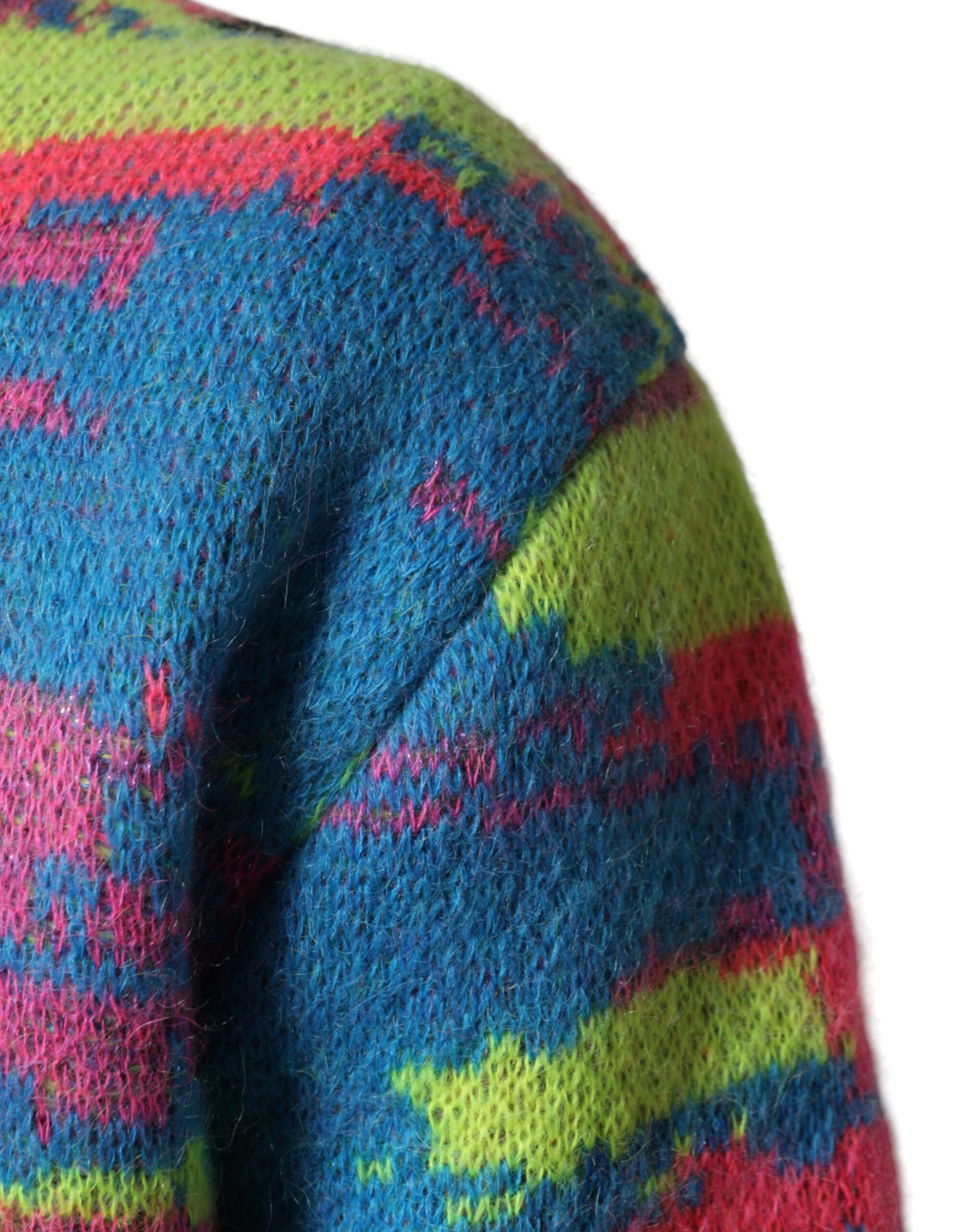 Dolce & Gabbana Multicolor Men Crew Neck Pullover Sweater - Image 6