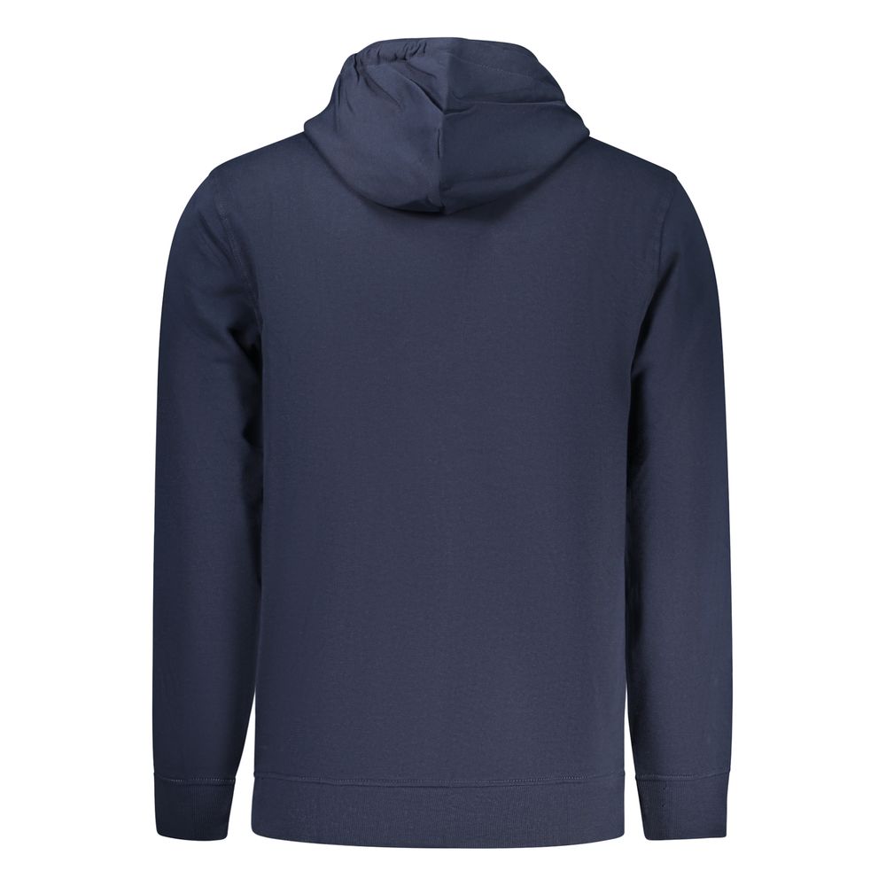 Tommy Hilfiger Blue Cotton Men Hoodie - Image 2