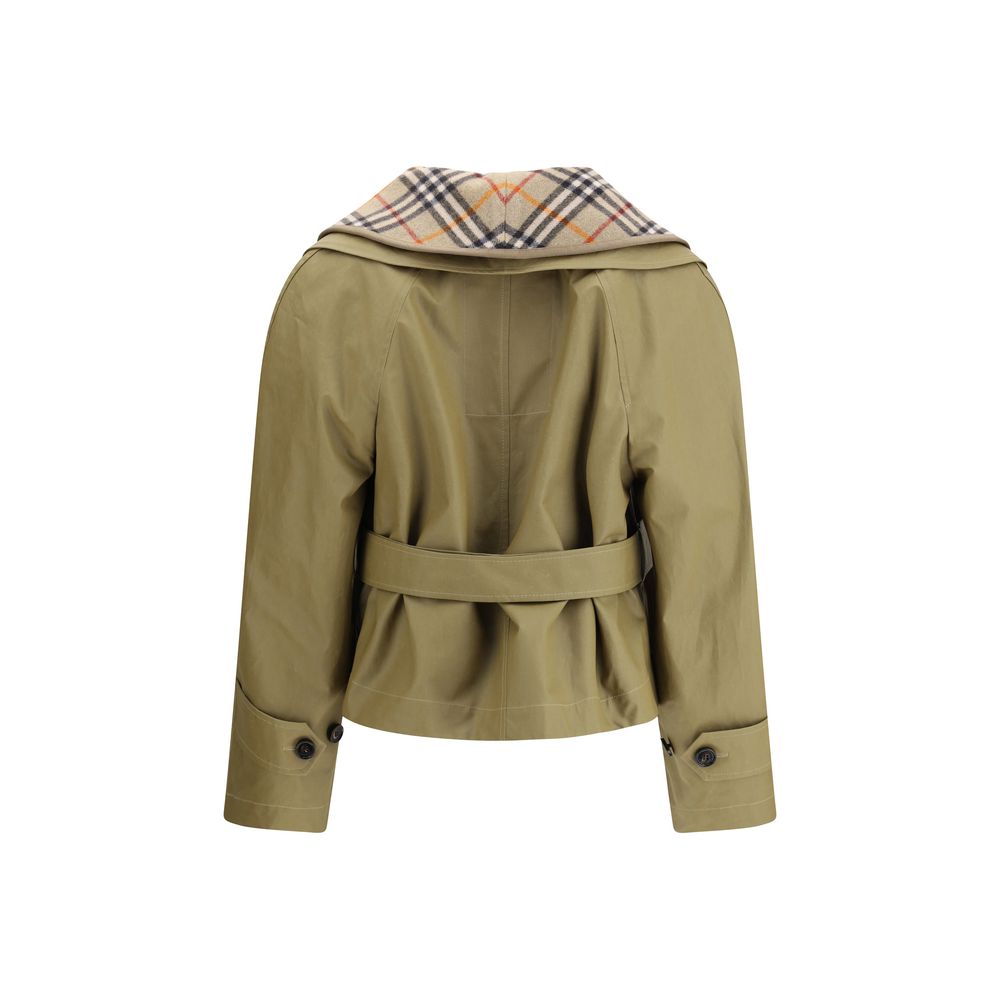 Burberry Beige Cotton Full-Length Jacket - Image 2