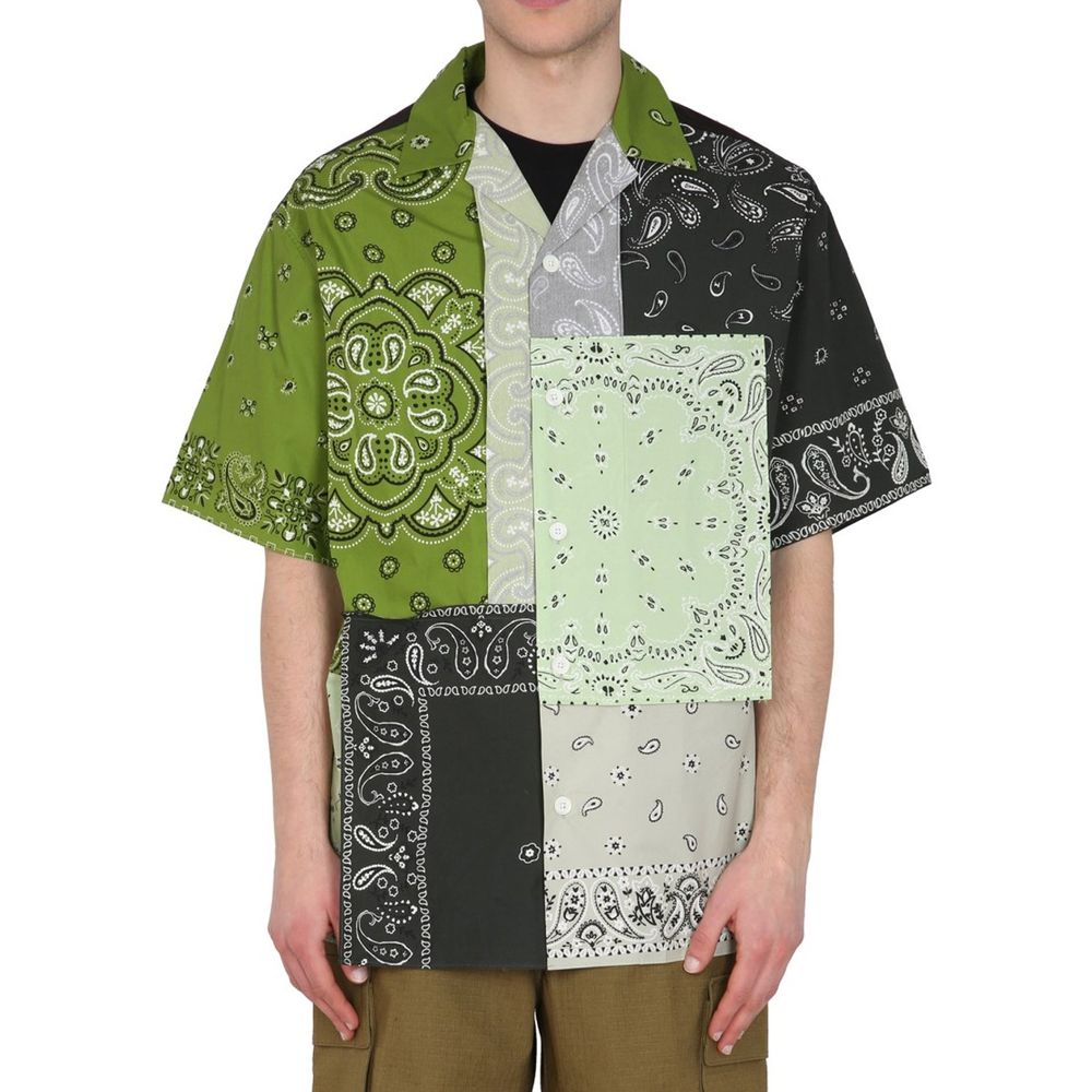 Kenzo Bicolor Cotton Shortsleeve Shirt - Image 2
