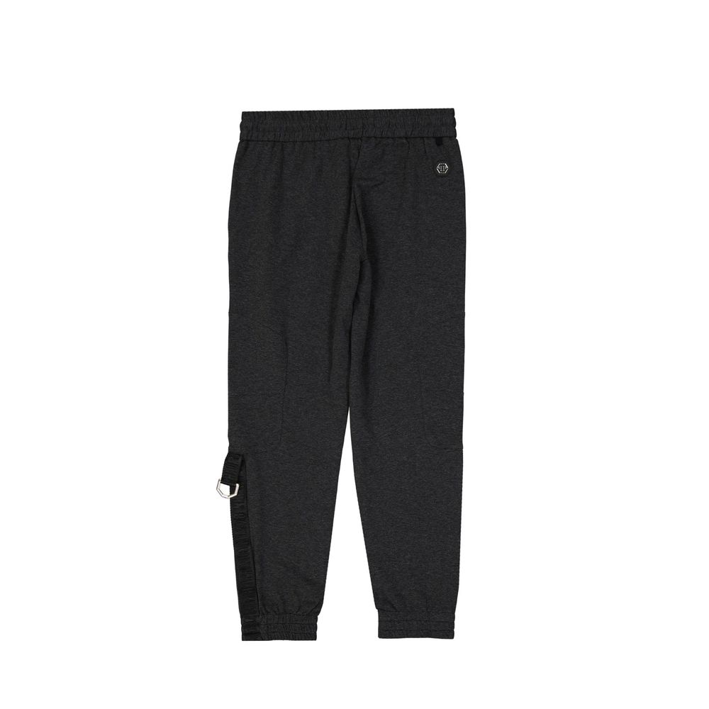 Philipp Plein Gray Cotton Joggers (Workout Pants) - Image 2