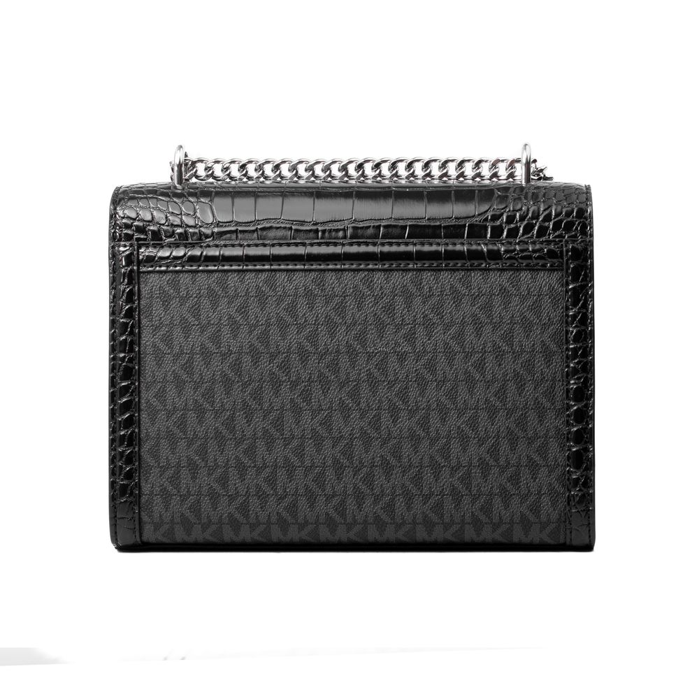 Michael Kors Black Canvas Crossbody Bag - Image 2