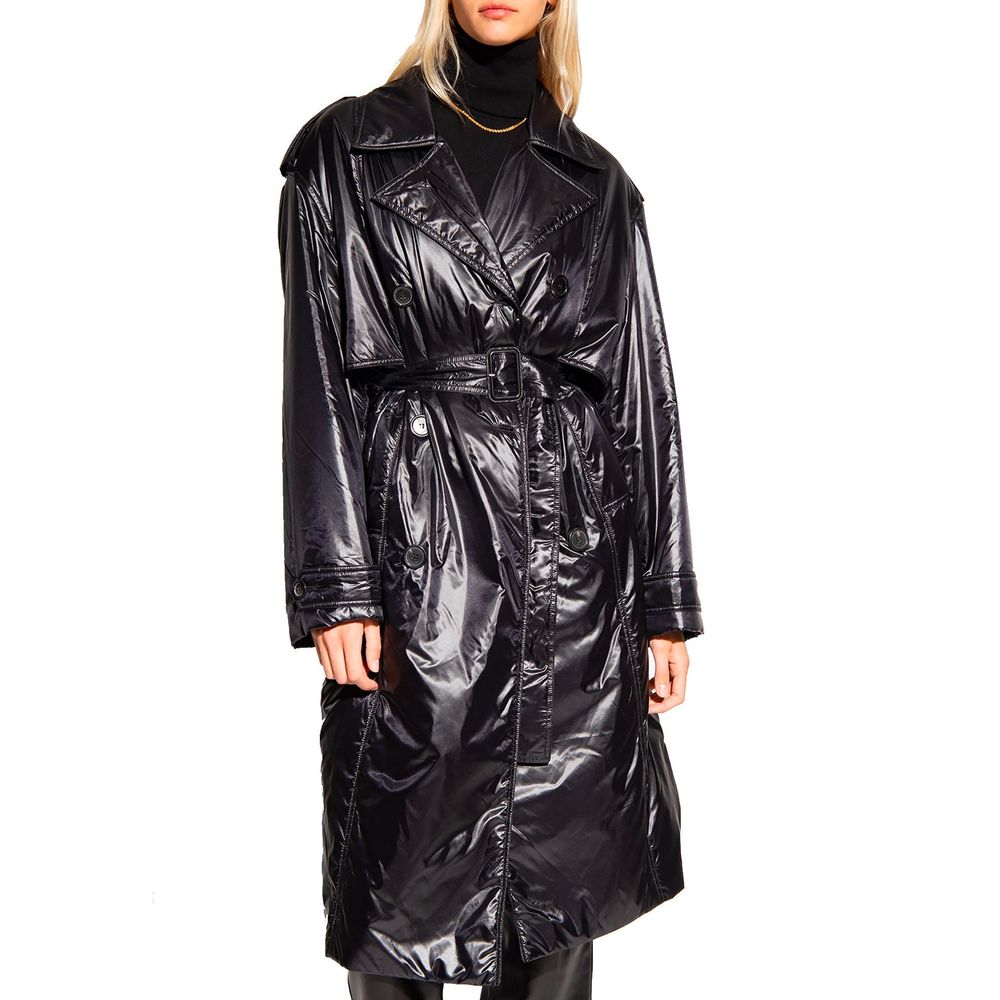 Saint Laurent Black Polyamide Coat - Image 2