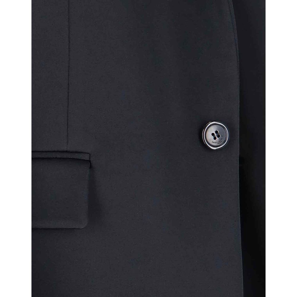 Saint Laurent Black Acetate Coat - Image 4