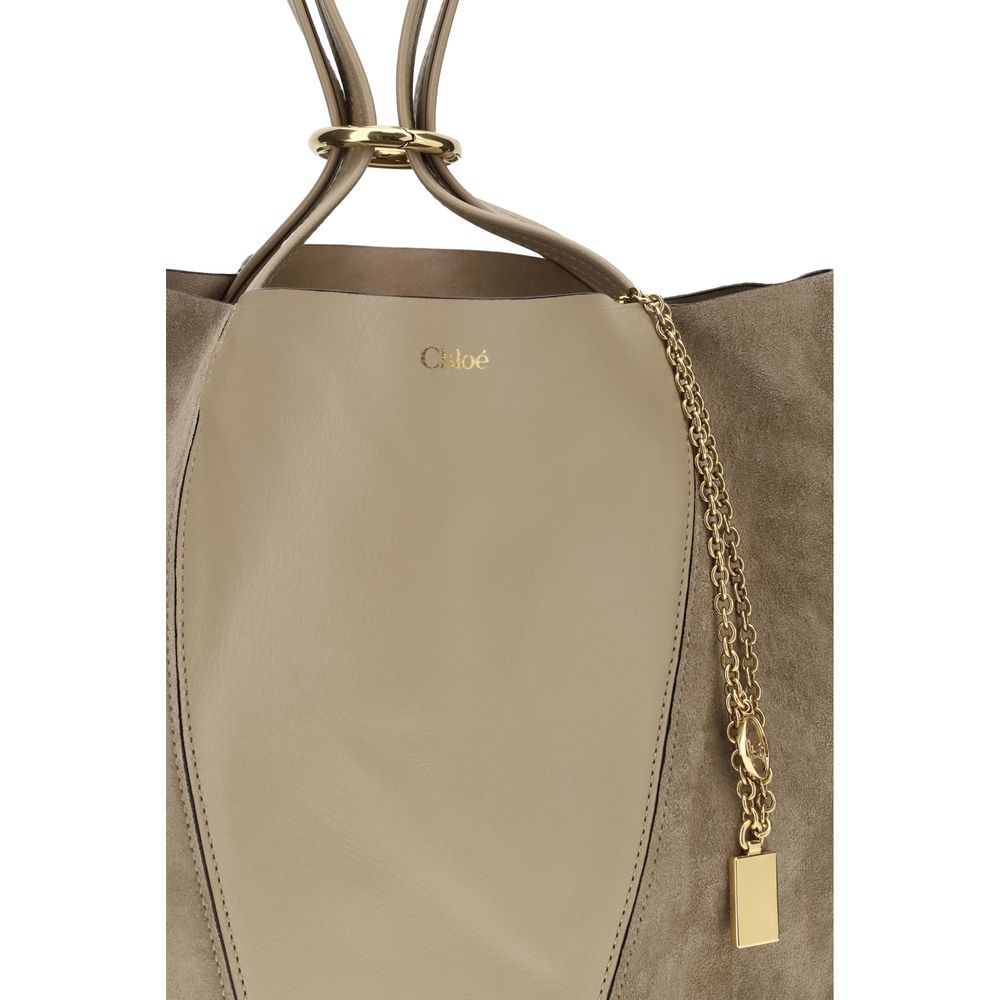 ChloƩ Beige Calf Leather Bos Taurus Shoulder Bag - Image 4