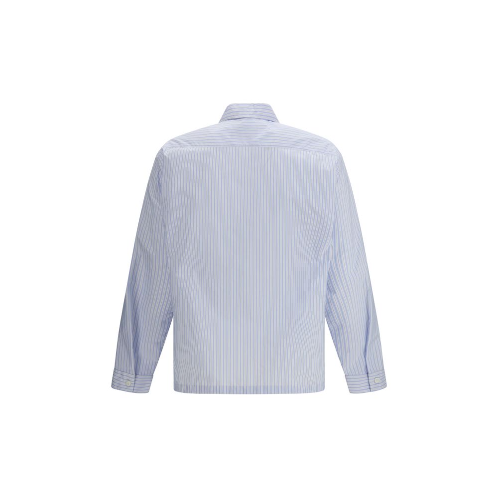 Prada Blue Polyamide Pattern Shirt - Image 2