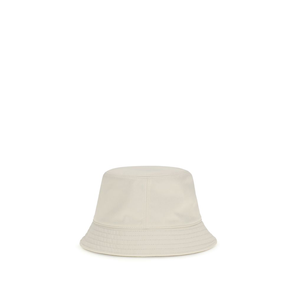 Moncler White Polyester Bucket Hat - Image 2