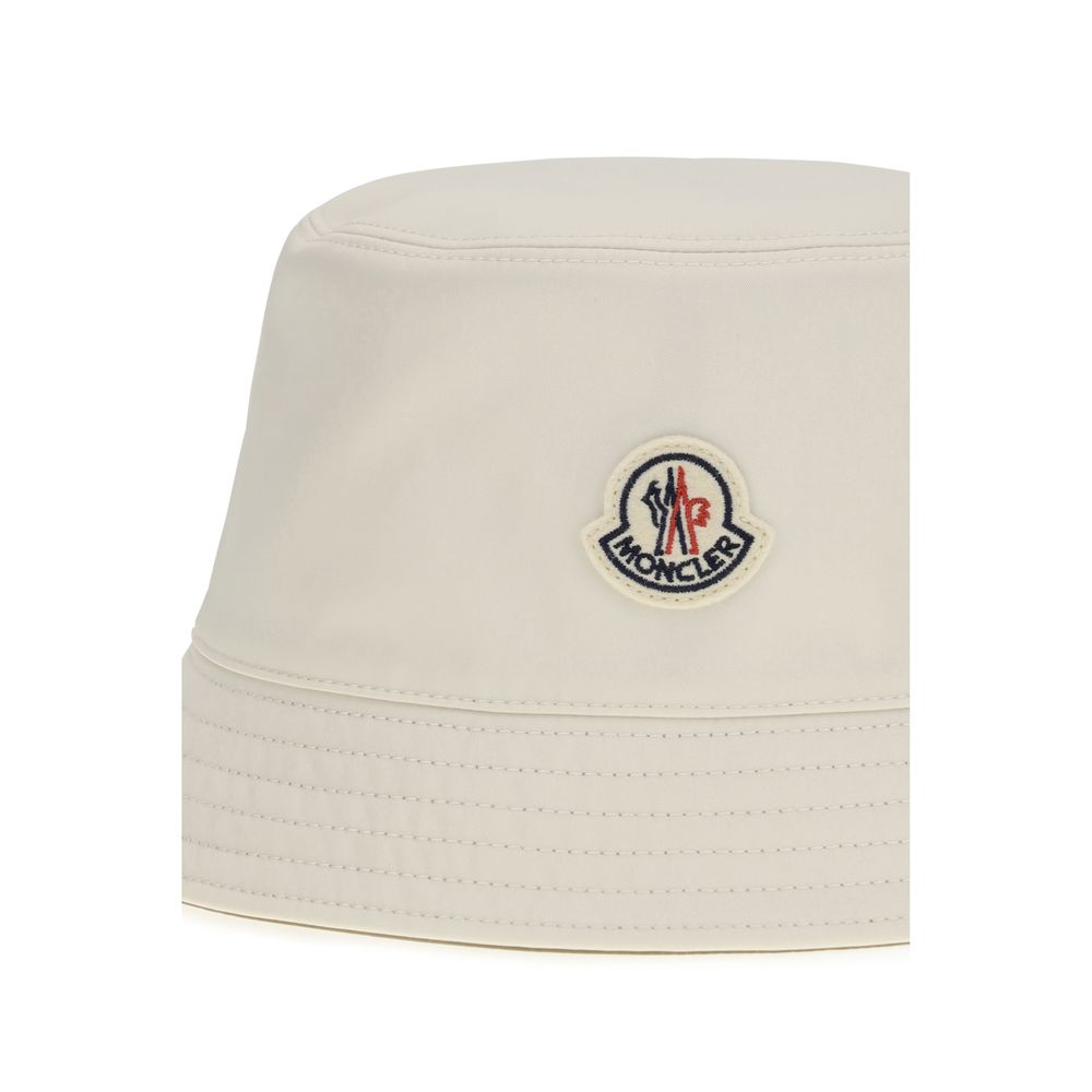 Moncler White Polyester Bucket Hat - Image 3