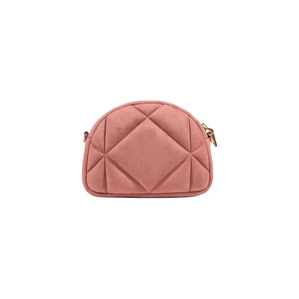 Love Moschino Pink Suede Leather Handbag - Image 4