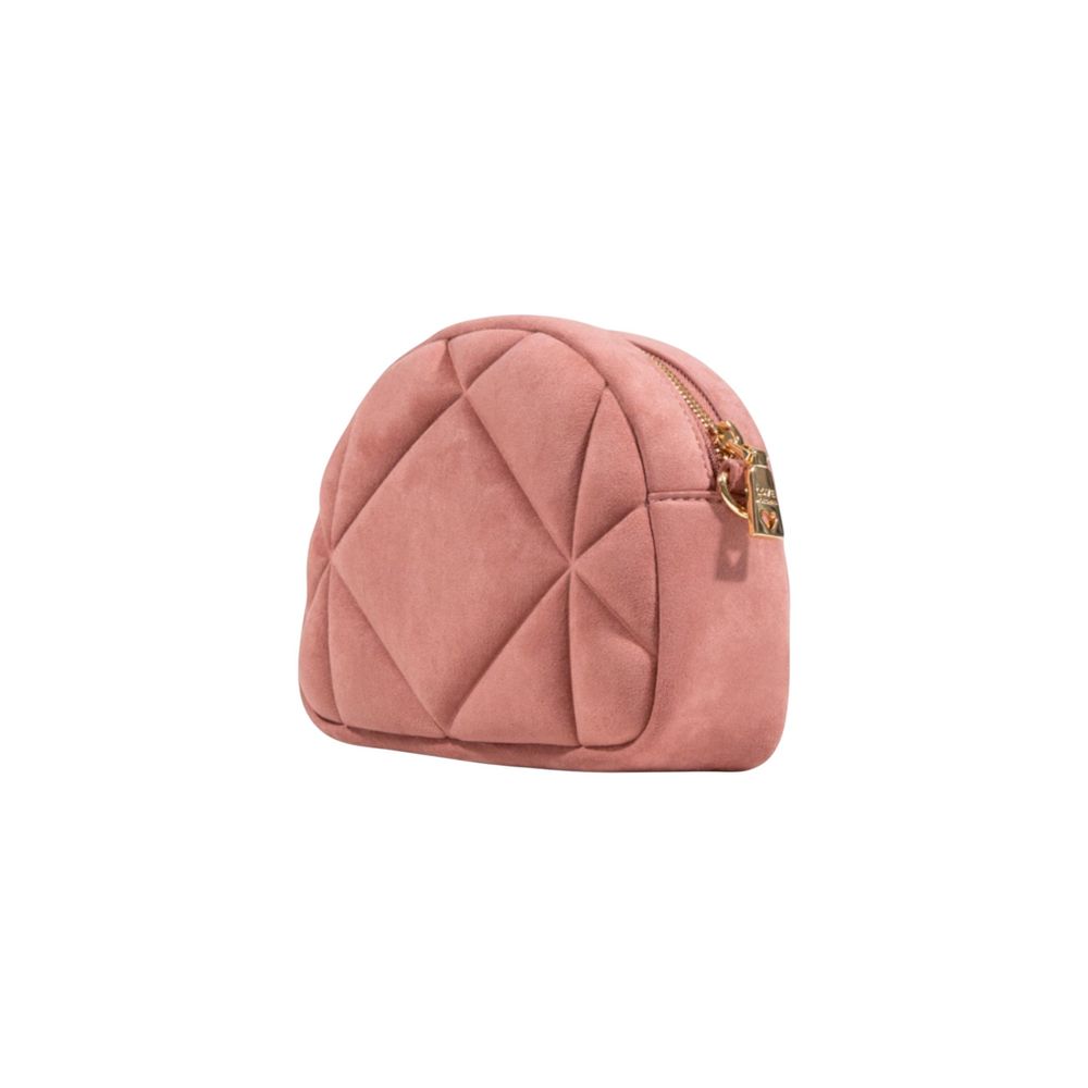 Love Moschino Pink Suede Leather Handbag - Image 5