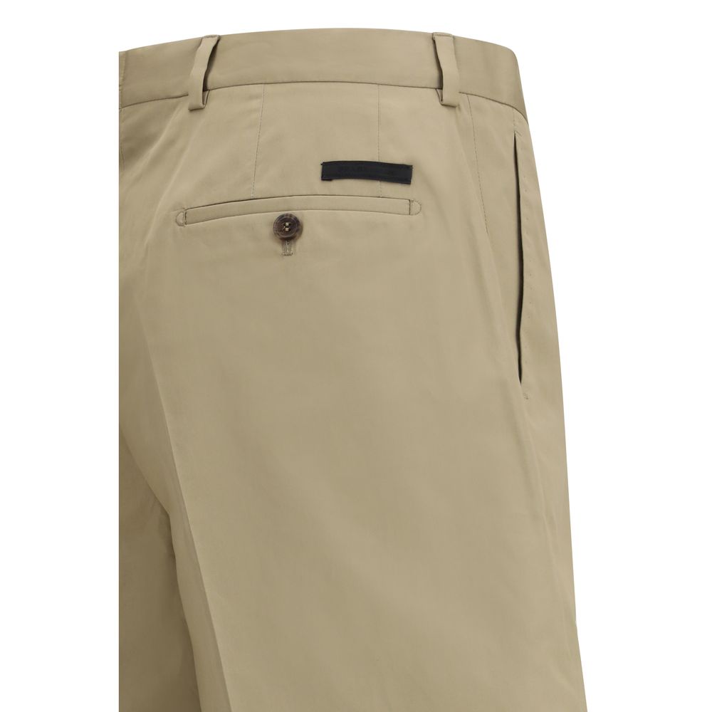 Prada Beige Cotton Bermuda Shorts - Image 3