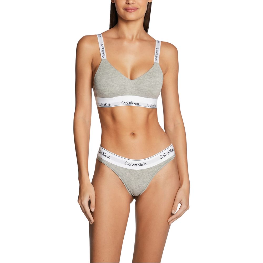 Calvin Klein Underwear Gray Cotton Pantie - Image 2