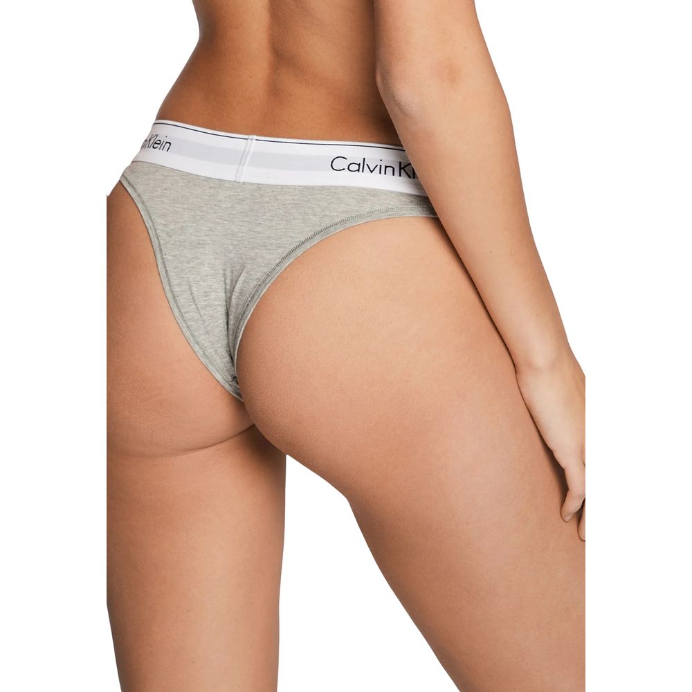 Calvin Klein Underwear Gray Cotton Pantie - Image 3