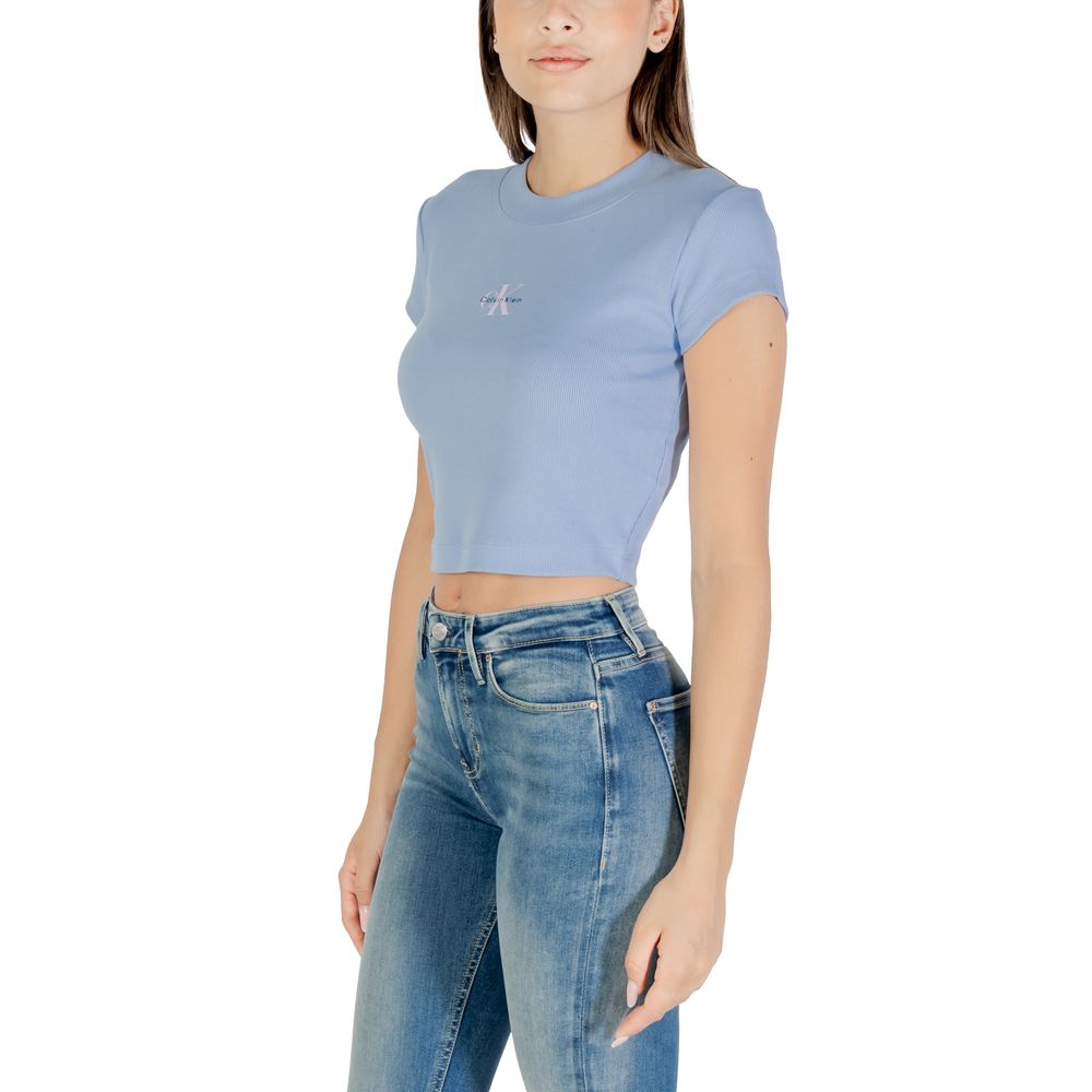 Calvin Klein Jeans Blue Cotton T-Shirt - Image 4