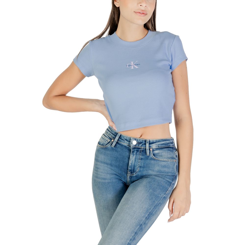 Calvin Klein Jeans Blue Cotton T-Shirt - Image 5