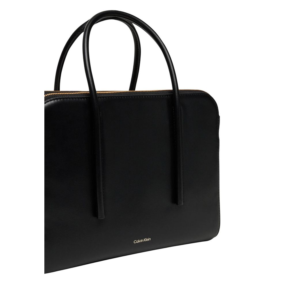 Calvin Klein Black Leather Handbag - Image 3