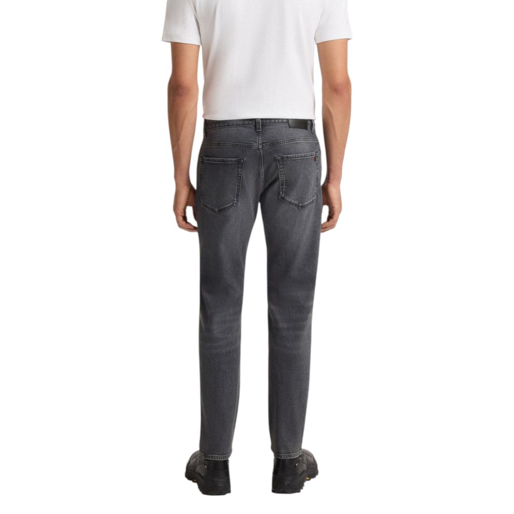 Hugo Boss Gray Cotton Relaxed Fit Jeans - Image 2